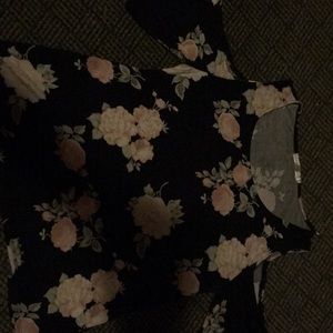 Flower printed tank top/crop top